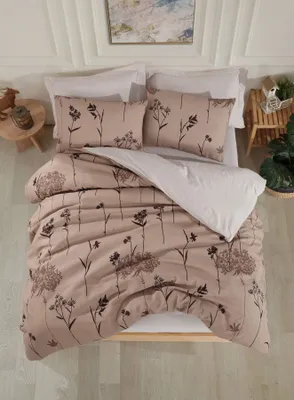 Produktbild von L'Essentiel Linge de Maison, Efil - Brown, Super-King-Size-Bettbezug-Set (EU) (IT), Braun, 65 % BAUMWOLLE / 35 % POLYESTER, 260 x 220 cm