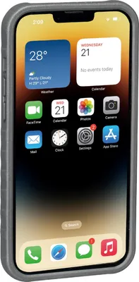Immagine prodotto di Topeak Custodia e supporto per telefono cellulare RideCase compatibile con iPhone 14 Plus, nero grigio