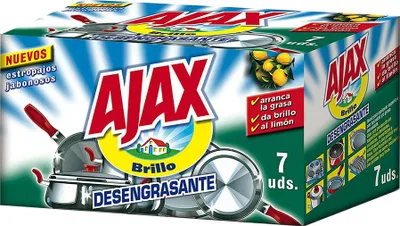Image de 5 Ajax Savon Récurant Dégraissant Citron - Ajax
