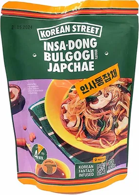 Produktbild von Glasierte Nudeln mit pikanter süß-salziger Soße Bulgogi 103g - Korean Street