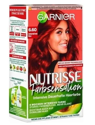 Zdjęcie produktu dla Garnier Nutrisse, 6.60 Intensivrot, Farba do włosów (PRODUKT Z NIEMIEC)