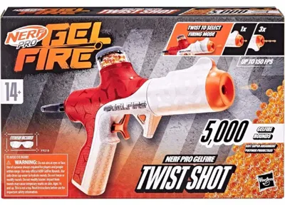 Obrázek produktu pro Nerf Pro Gel Fire Pistolet na gelové kuličky Twist Shot F9218