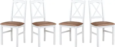 Produktbild von Esszimmerstuhl 4x "Nilo 11", weiss, zetta 292