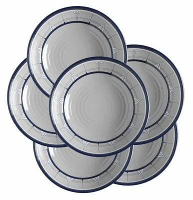 Immagine prodotto di piatto fondo, melamina, piatto grande, 22 cm, Pacific - set di 6