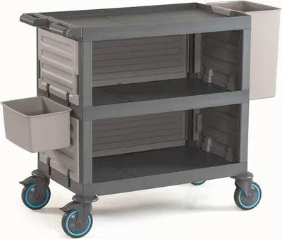 Produktbild von Combisteel Abräumwagen Procart 221 mit 3 Böden 1 Eimer 1Besteckeimer
