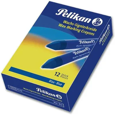 Productafbeelding van Pelikan signeerpotloden voor ruwe oppervlakken. Doos met 12 stuks, blauw