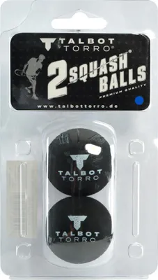 Zdjęcie produktu dla TALBOT torro 251106 TALBOT torro Squashball, schwarz/blau, schnell, 2er Blister