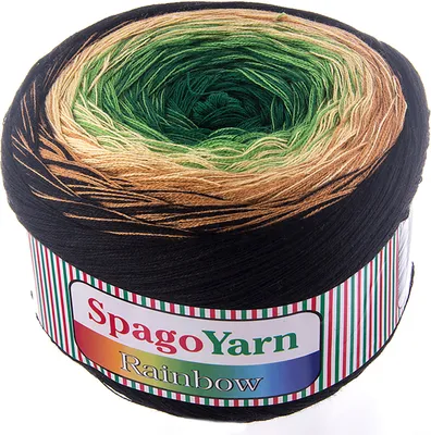 Produktbild von 250g Farbverlaufsgarn Rainbow mit 1000m Bobbel Strickwolle Häkelgarn Sommerwolle