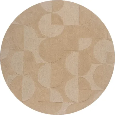 Productafbeelding van 160x160 (diameter) rond vloerkleed, Moderno Gigi, natuurlijke kleur