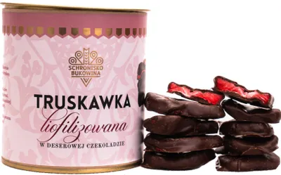 Produktbild von Gefriergetrocknete Erdbeeren in Dessertschokolade 100g - Schronisko Bukowina