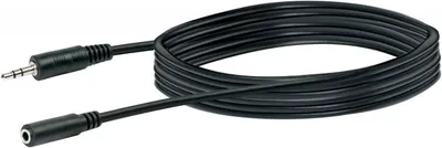 Produktbild von Schwaiger Kopfhörerverlängerung 3,5mm Klinke 5,0m Schwarz