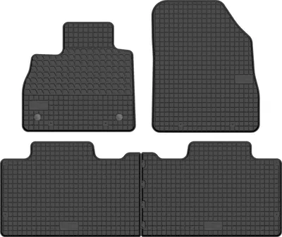 Immagine prodotto di Tappetini in gomma adatti per Renault Espace V (2015-2021) Set di tappetini in gomma neri + tappo