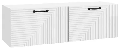 Obrázek produktu pro Maison Exclusive – Nástěnná skříňka pod televizi, lesklá bílá, 98 x 31 x 30 cm