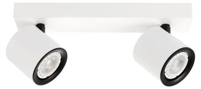 Zdjęcie produktu dla Reflektor sufitowy ruchomy Karlota biały 2xGU10x35W metal wym:10,5x28x7cm IP20 Italux