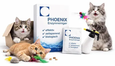 Produktbild von Katzenurin Entferner 250g (12,5L) Enzymreiniger | PHOENIX
