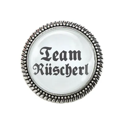 Produktbild von Gaudi Brosche Silber “Team Rüscherl”