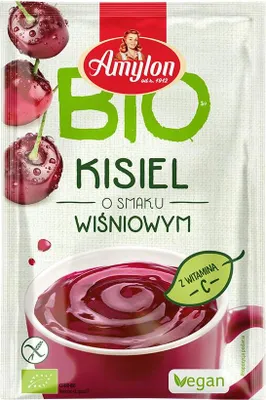 KISIEL INSTANT O SMAKU WIŚNIOWYM BEZGLUTENOWY BIO 30 g - AMYLON