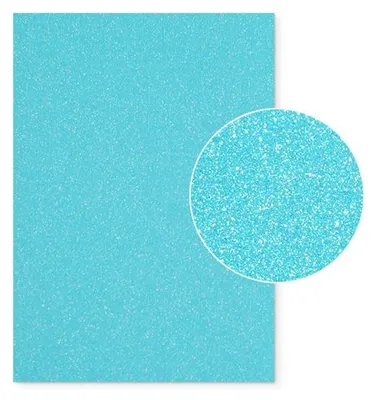 Produktbild von Plottermarie Plotterfolie Mega Glitter für kreative Veredelungen – Plotterfolie für Textildruck, T-Shirts, Baumwolle, Polyester, DIY & Spezialeffekte A4 - 938 Neon Blue