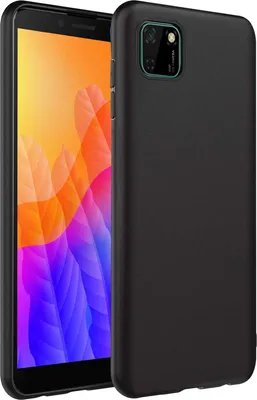 Obrázok produktu pre Silikónové puzdro pre Huawei Y5p Protective Cover Matt Black Backcover Puzdro na mobilný telefón