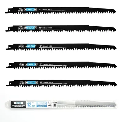 Immagine prodotto di Set di lame per sega a nastro, 5 pezzi, lunghezza 300 mm, 5 denti per pollice, per legno