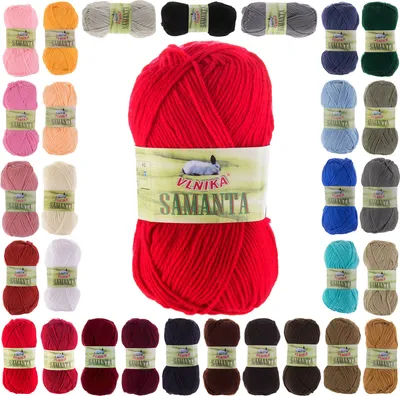50g Strickgarn Samanta Uni rot