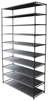 Produktbild von DOCHTMANN Variables Schuhregal aus Stoff 10 Fächer 93x30x156cm