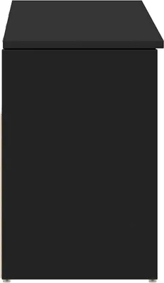Obrázek produktu pro Botník černý 102x30,5x45 cm kompozitní dřevo