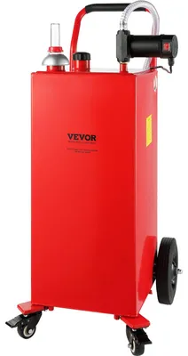 Zdjęcie produktu dla VEVOR Wózek na paliwo 113,6L Kanister na paliwo Kanister na paliwo 561x563x1179mm Zbiornik na paliwo gazowe 23,5L/min Max. Przepływ Wymienny kanister Zbiornik paliwa Odpowiedni do oleju napędowego Olej smarowy Benzyna
