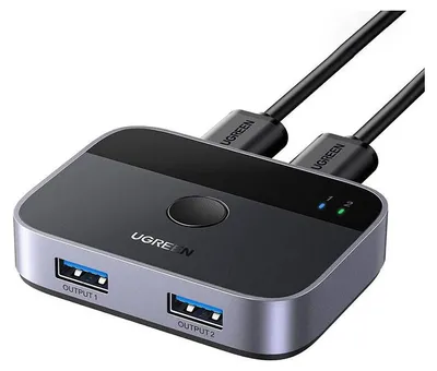 Immagine prodotto di Switch / Switch Usb 3.0 (2X2) Ugreen Cm757, 5 Gbps + 2X cavo Usb 1,5M