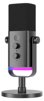 Image de FIFINE AM8 USB/XLR Gaming Microphone pour streaming podcast studio, USB Dynamic Microphone PC, noir