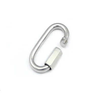 Produktbild von Kettennotglied 8mm Edelstahl Rostfrei Niro Rapidglied Schnellverbinder