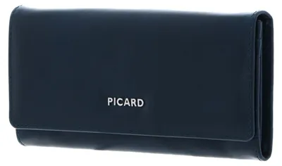 Imagen del producto de PICARD Cuero monedero Peakline 1 Long Wallet Deep Ocean azul marino