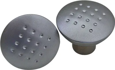 Produktbild von Chrom matter Möbelknopf aus Metall Schubladenknopf ø 33 mm Schrankknopf