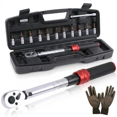 Produktbild von Mucola Drehmomentschlüssel Set 1/4" 72 Zähne 3-25Nm Ratschenkopf |±3% Fehlergenauigkeit