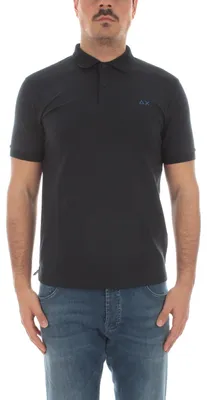 Immagine prodotto di Camicia da uomo, cotone, modello polo, vestibilità regular, blu scuro