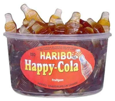 Productafbeelding van Haribo fruitgummies - Happy Cola, 150 stuks