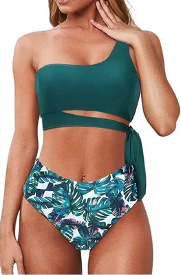Chic Retro Zweiteiliger Bikini-Set für aus 50-100% gerecycled polyester, Hauptbild