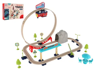 Immagine prodotto di Treno elettrico con 60 binari, confezionato in una scatola di 30x21x6 cm