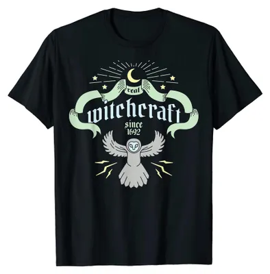 Productafbeelding van Echte hekserij sinds 1692 | Wicca, heksen, kleding, T-shirt