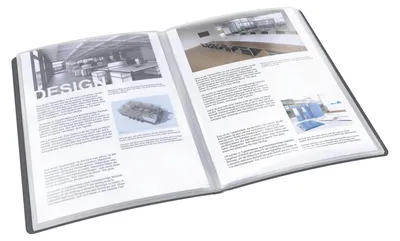 Productafbeelding van Catalogusboek, 40 bladwijzers, A4-formaat, harde omslag, merk ESSELTE "Vivida", kleur zwart