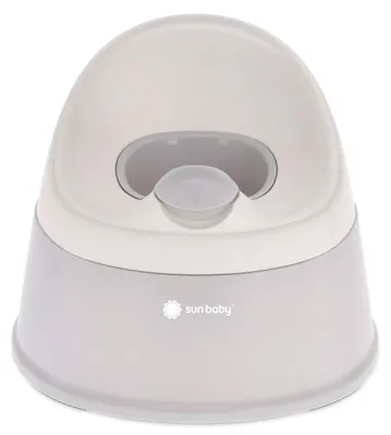 Produktbild von Töpfchen Toilettentrainer Kinder Töpfchen Kindertoilette Babytopf Rutschfester Kinder-Nachttopf mit herausnehmbarem Einsatz leicht hoch und stabil NESTPOT grau-weiß Sun Baby