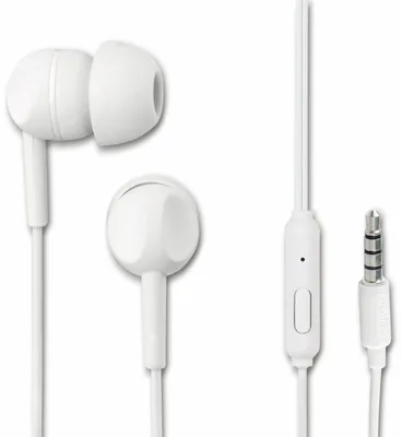 Obrázok produktu pre THOMSON drôtové slúchadlá Jack 3,5 mm s mikrofónom EAR3005W biele