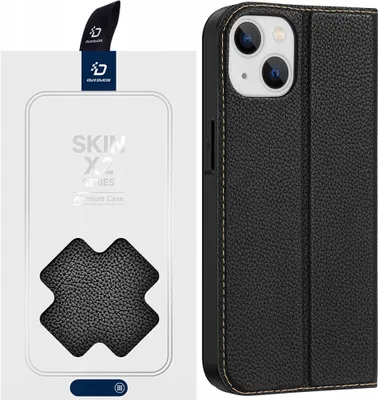 Image de Dux Ducis Skin X2 Case pour Iphone 14 Plus Cover avec rabat magnétique Noir