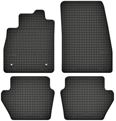 Produktbild von Gummimatten passend für Ford Fiesta MK8 (ab 2017) Gummi Fußmatten Satz Schwarz + Stopper