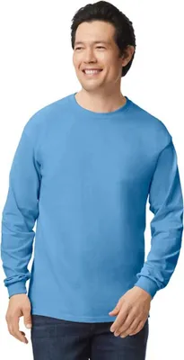 Produktbild von Gildan - T-Shirt für Herren/Damen Uni Langärmlig LT1443 (M) (Carolina Blau)