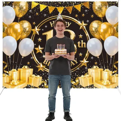 Image de Décoration de fond pour anniversaire, célébrant les 18 ans