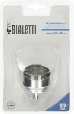 Zdjęcie produktu dla Bialetti 800501 x Espressokocher, Aluminium, Edelstahl, 7 cm, 12 x 7 x 19 cm