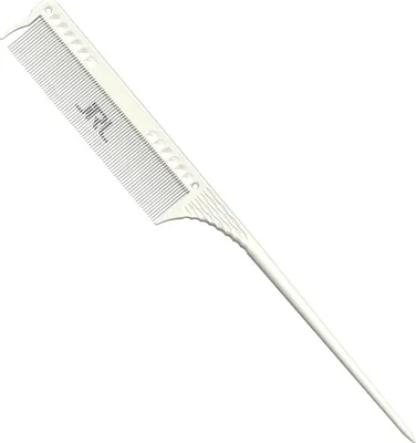 Produktbild von Feinzahn-Stielkamm 8,5" Weiß