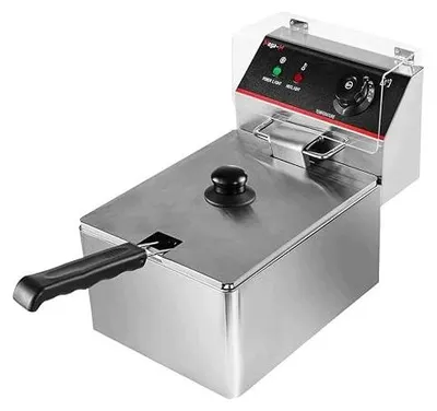 Zdjęcie produktu dla Frytownica gastronomiczna 2X6L dwukomorowa stal inox 230V