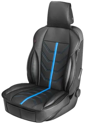 Immagine prodotto di WALSER Coprisedile auto Kimi, coprisedile auto nero/blu, coprisedili auto, rivestimento sedili anteriori auto, cuscini sedili auto, rivestimento protettivo sedili auto, coprisedili anteriori auto/camion